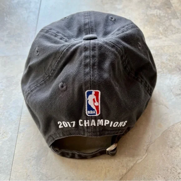 New Adidas Golden State Warrior 2017 Championship Hat Strap OS Gray - Picture 5 of 5